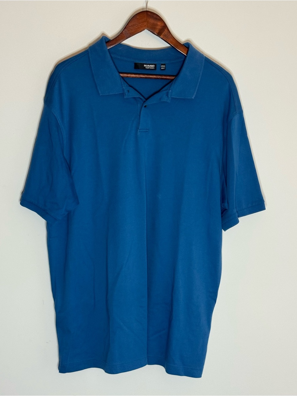 Murano Liquid Luxury Men’s 2XT Blue Polo